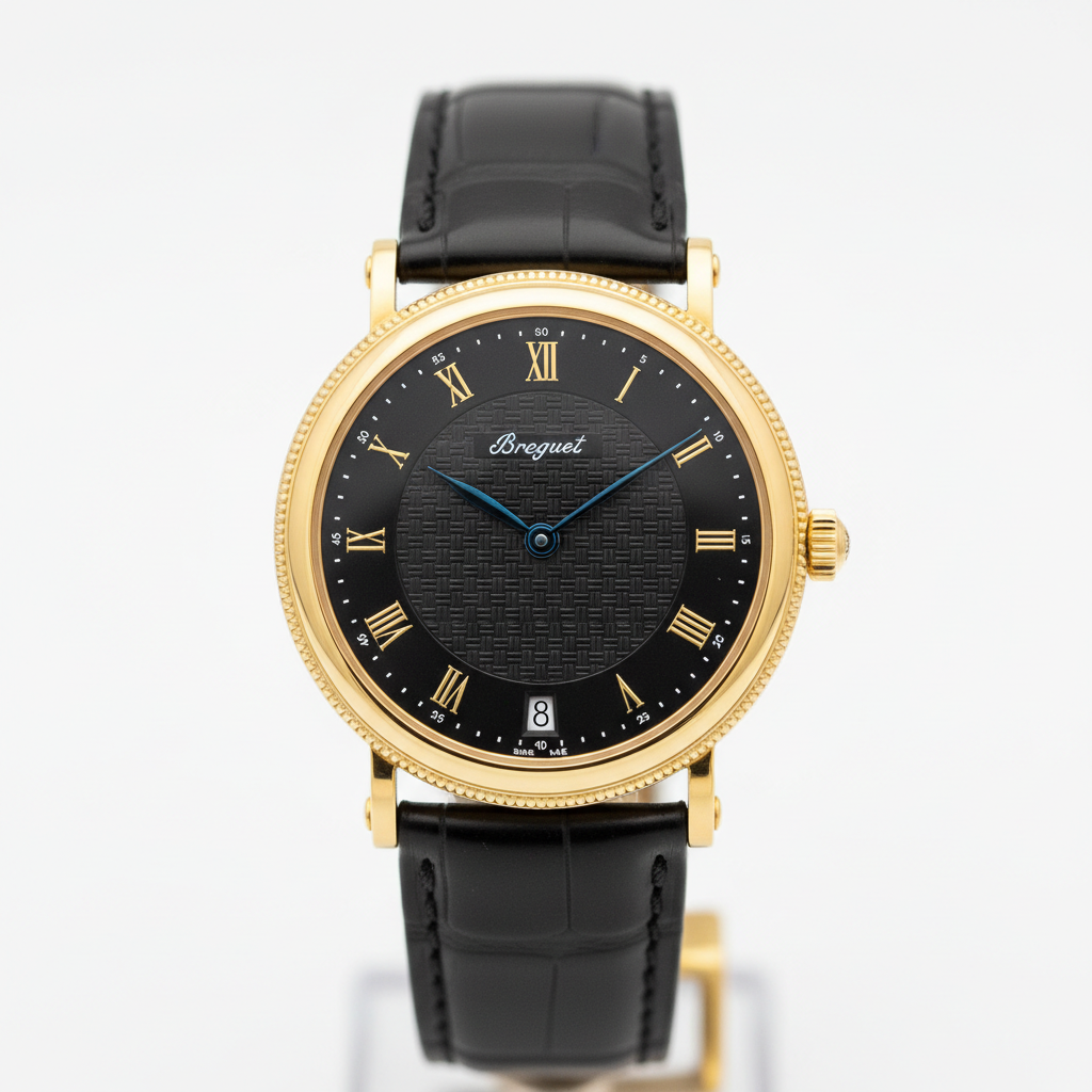 Montre Breguet cadran noir de luxe